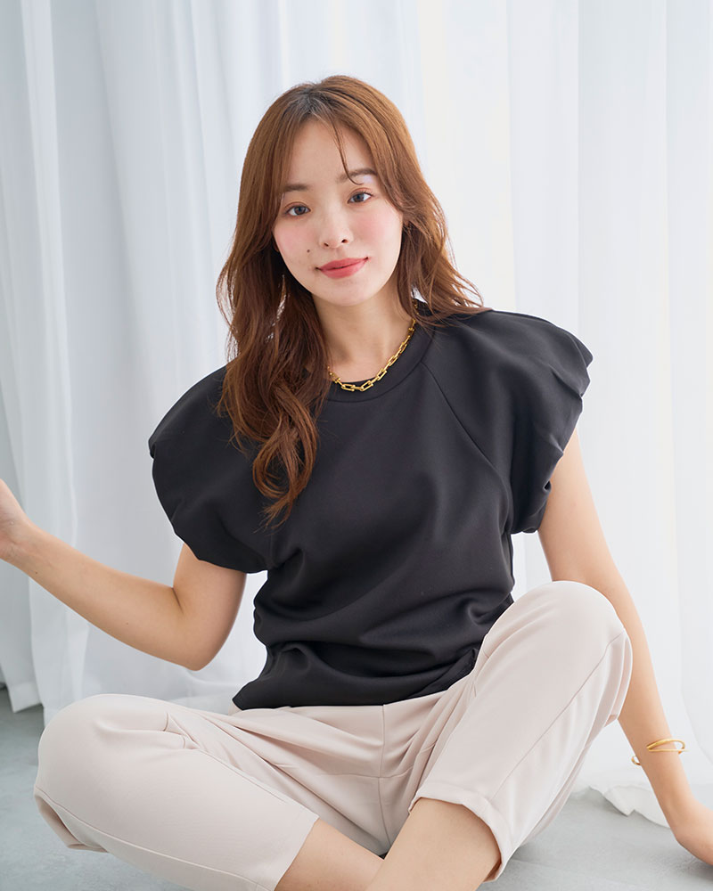 【袖バルーン美ラインTシャツ(myu1238)】