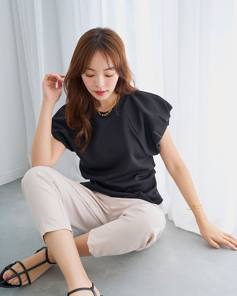 【袖バルーン美ラインTシャツ(myu1238)】