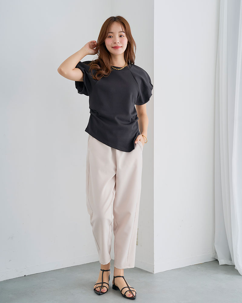 【袖バルーン美ラインTシャツ(myu1238)】