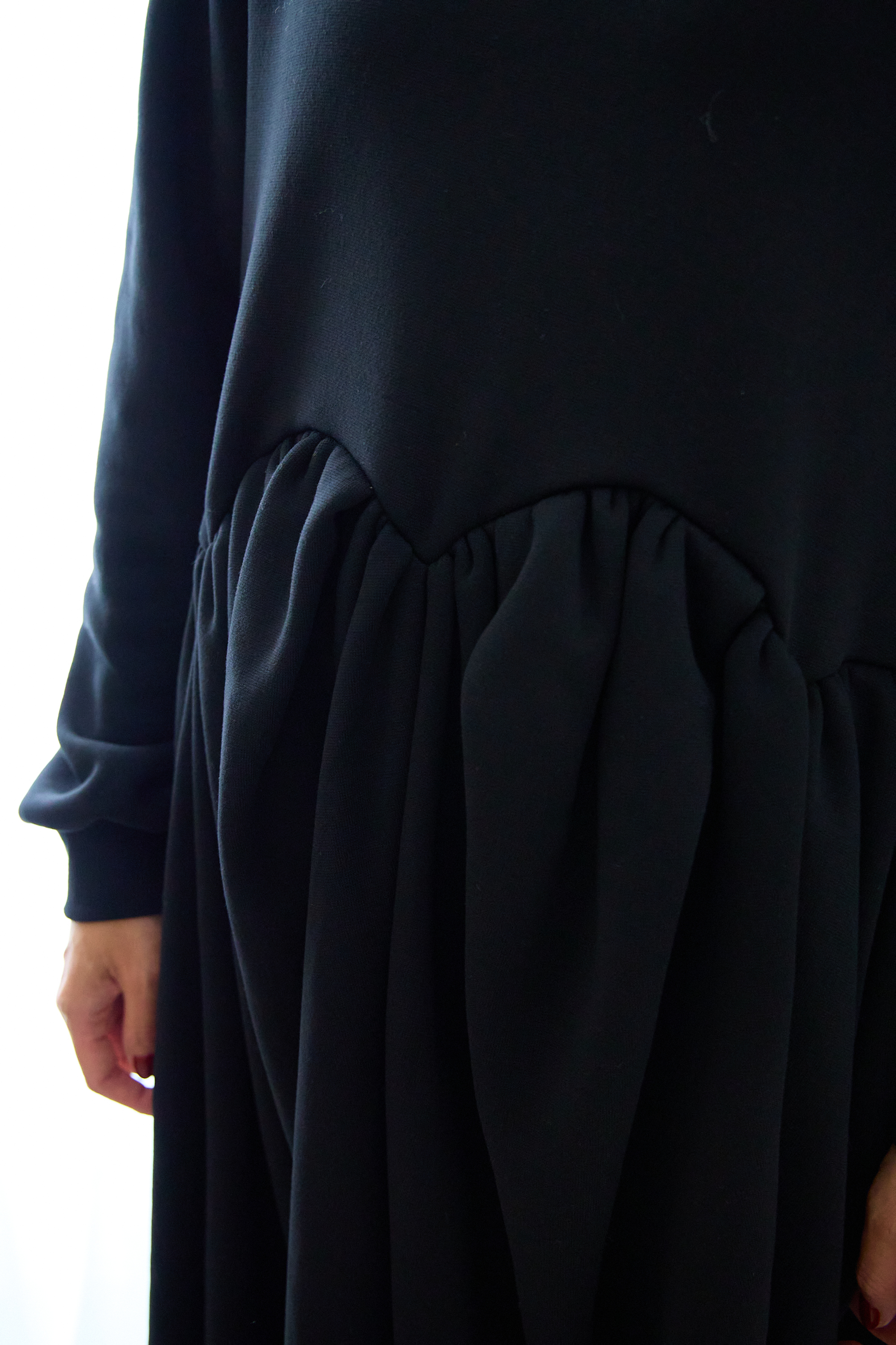 【裏起毛　ボリュームワンピ(kbm547)】メール便OK