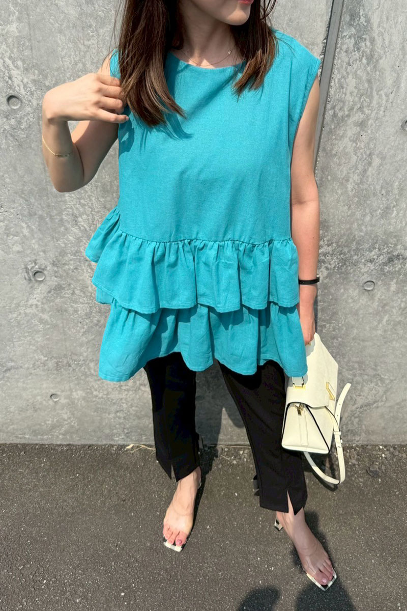 【ティアードフリルフレンチチュニック(sd-7220)】