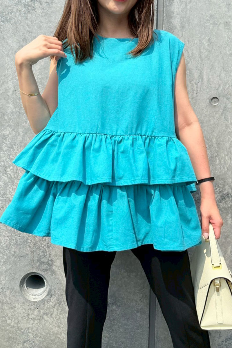 【ティアードフリルフレンチチュニック(sd-7220)】