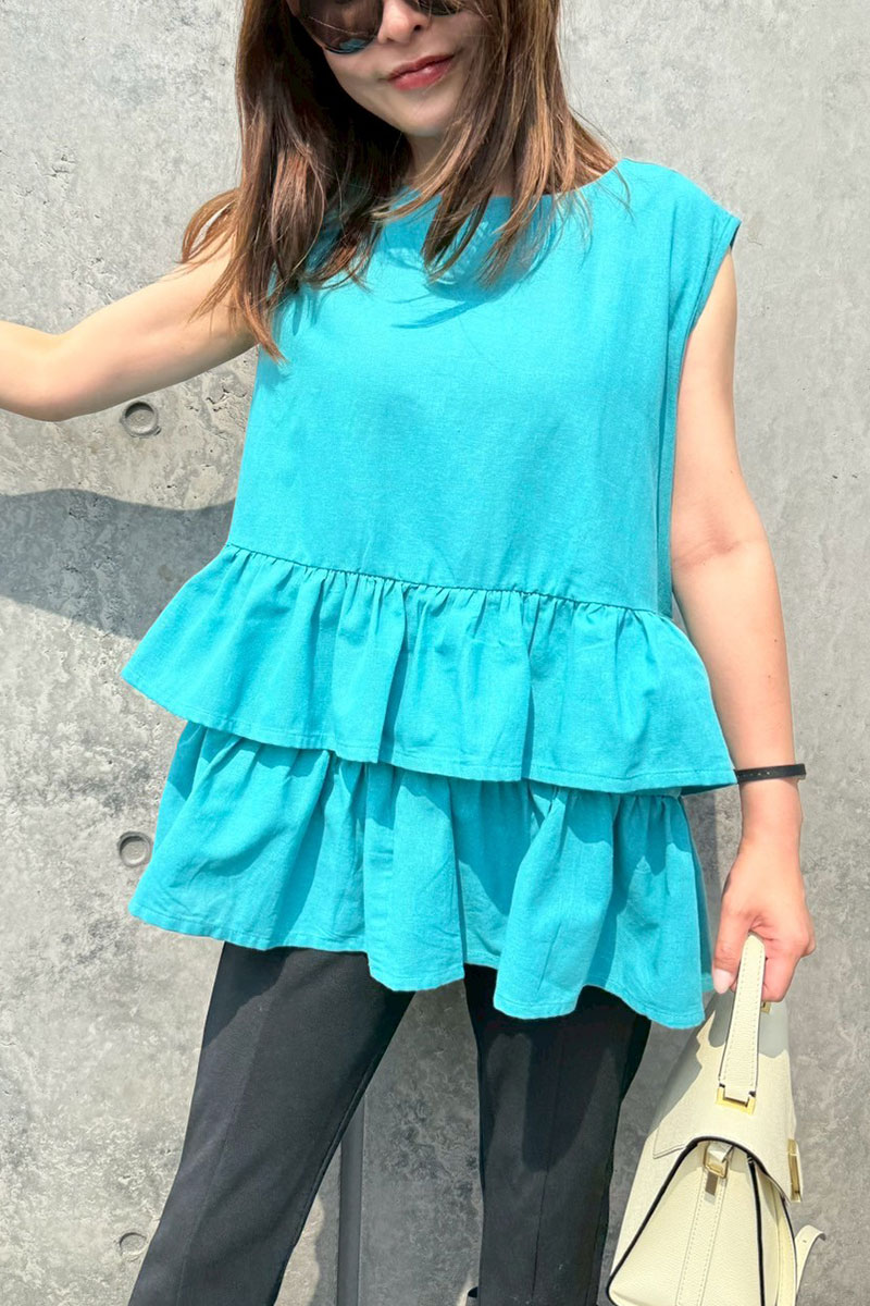 【ティアードフリルフレンチチュニック(sd-7220)】