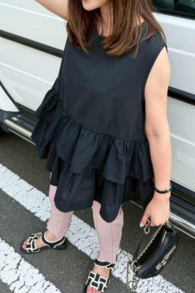 【ティアードフリルフレンチチュニック(sd-7220)】