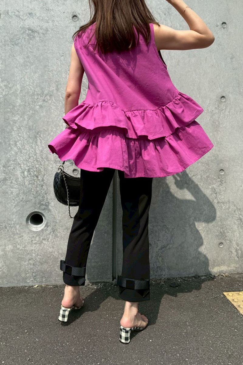 【ティアードフリルフレンチチュニック(sd-7220)】