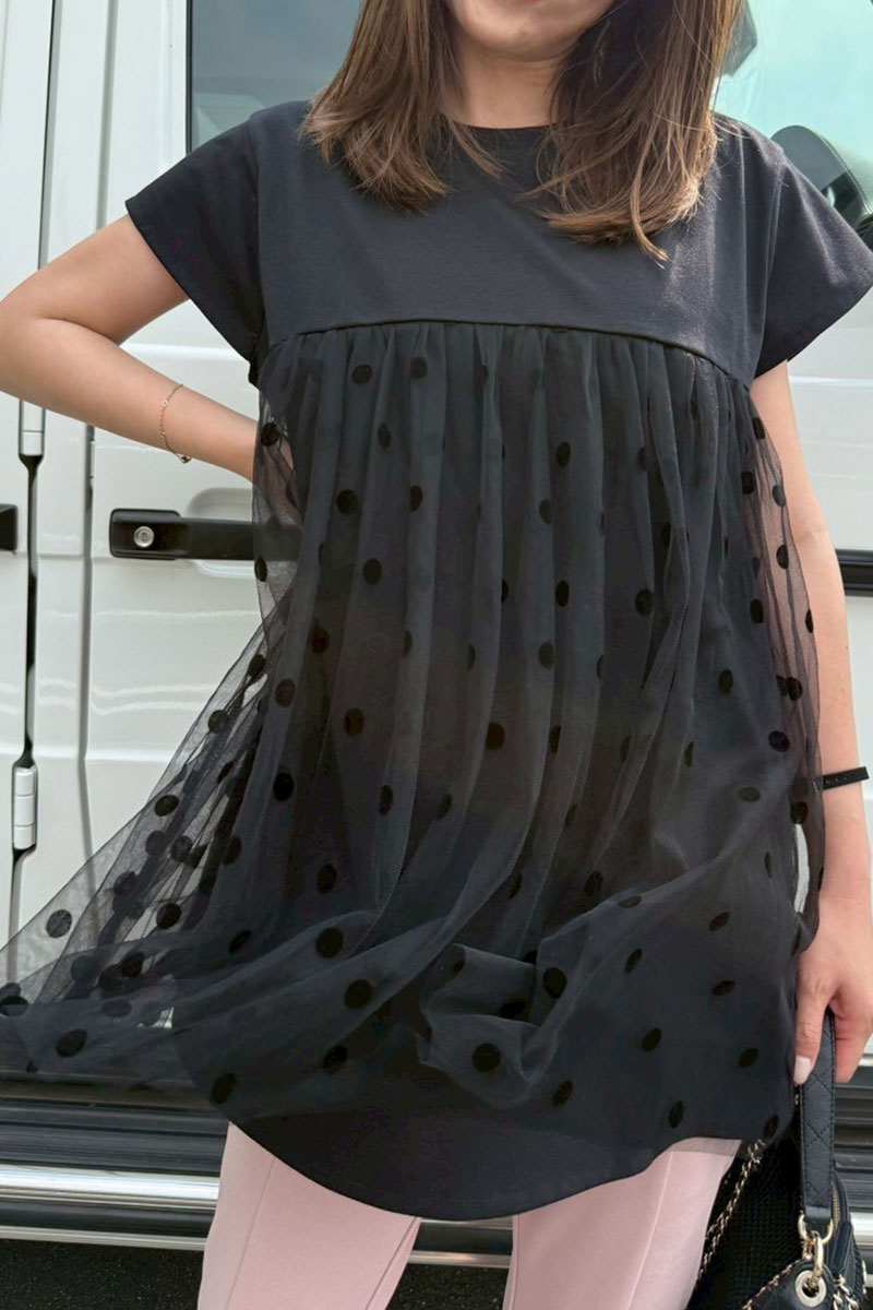 【ドットチュールオーバーBIGチュニック(sd-5910)】