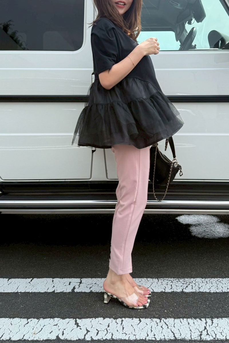 【ティアードチュールフレアTシャツ(sd-7610)】