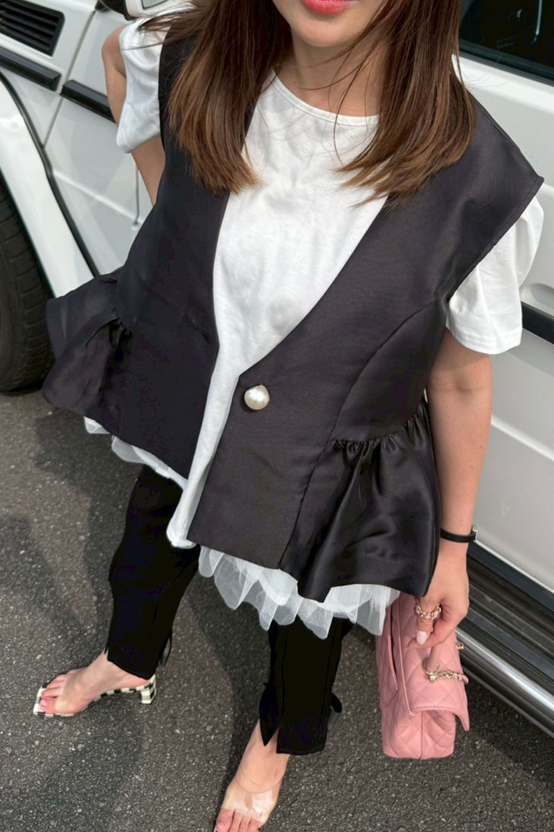 【ティアードチュールフレアTシャツ(sd-7610)】