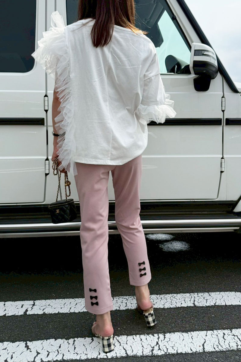 【ニュアンスフリルルーズTシャツ(sd-5810)】