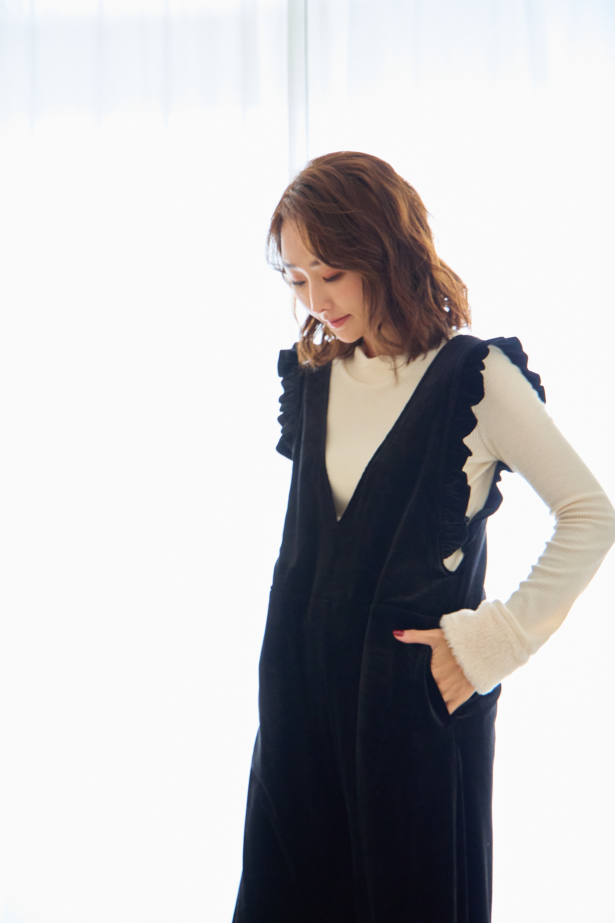 【ベロアロンパース(kbm562)】メール便OK