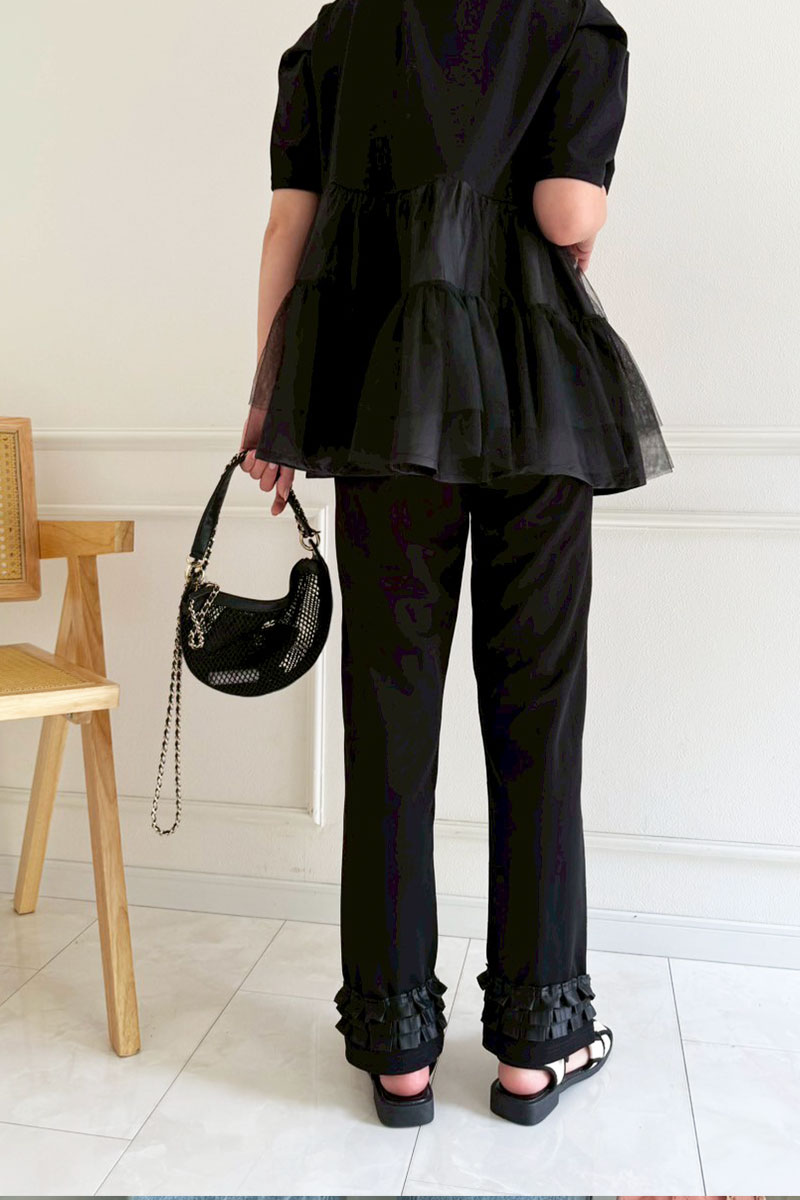 【(kbm566)スーパーストレッチ極楽＆超美脚パンツ/スリットあり】