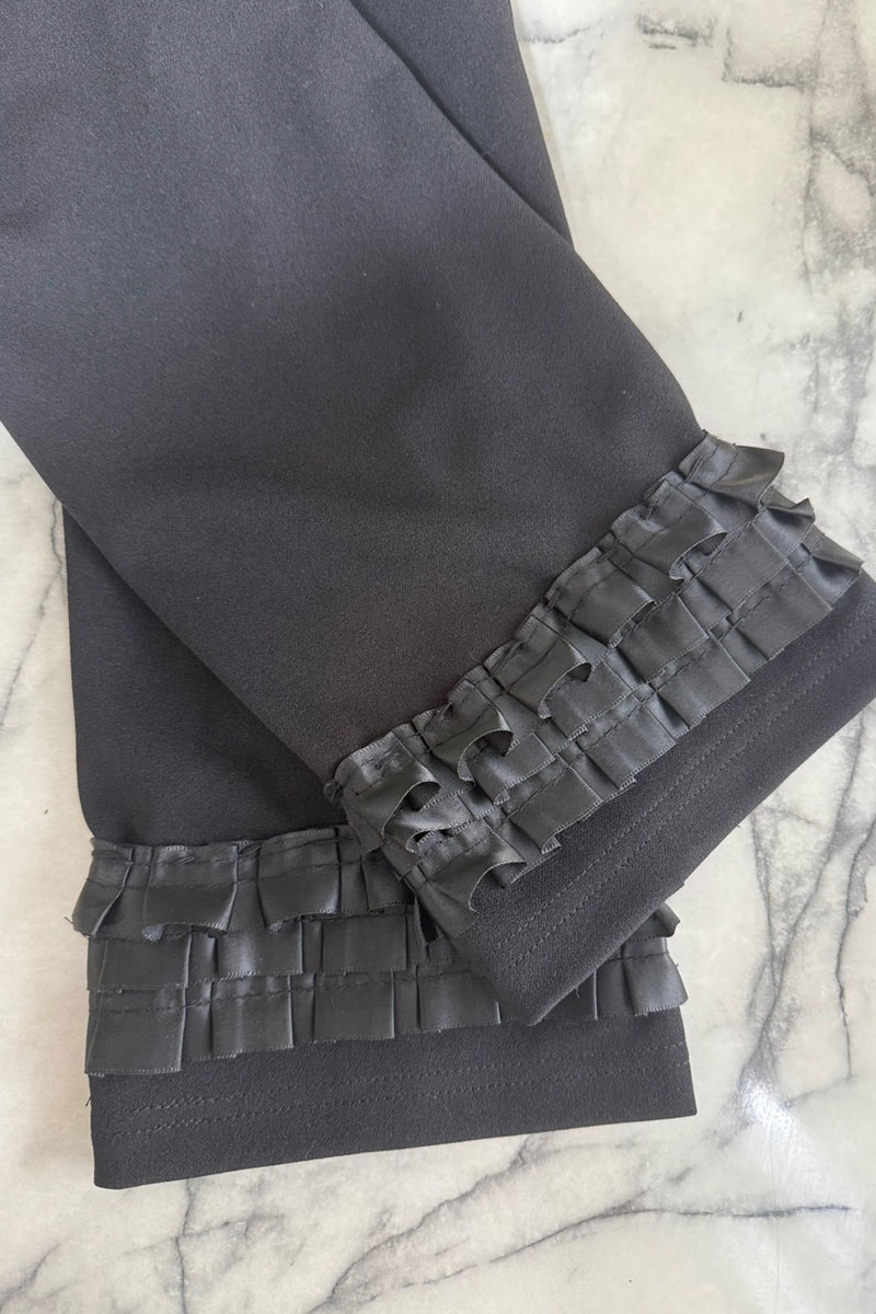 【(kbm566)スーパーストレッチ極楽＆超美脚パンツ/スリットあり】