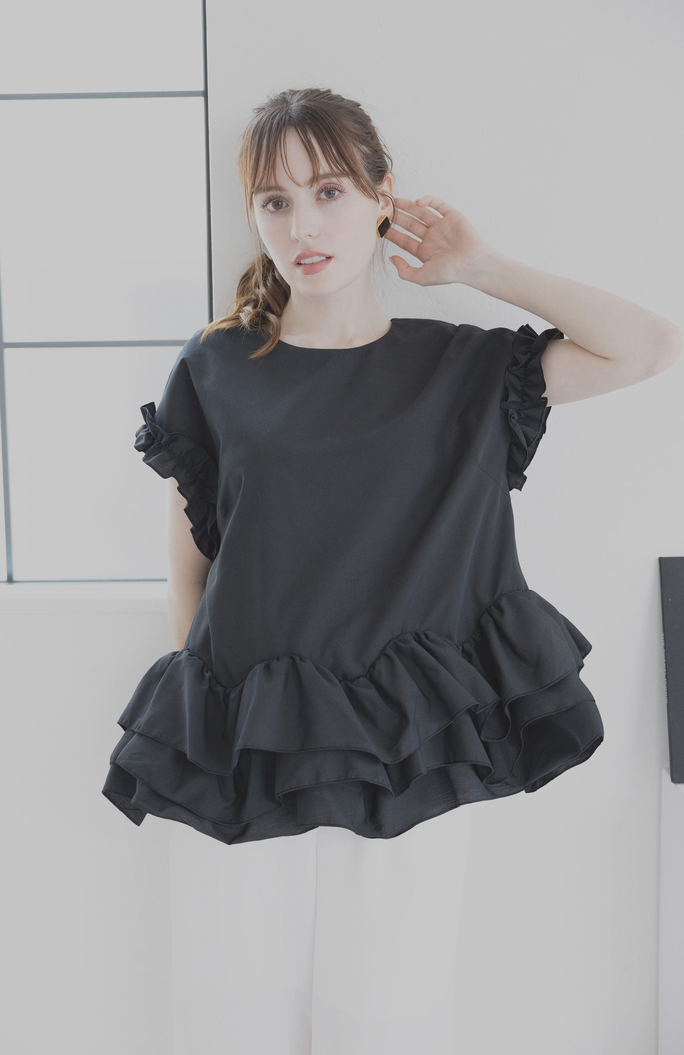 裾フリルtops(aj066) ☆ノベルティ対象商品☆