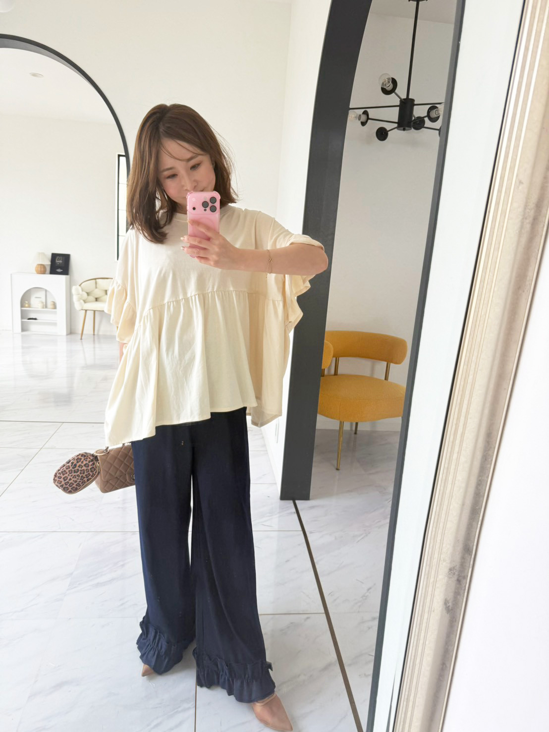 ＼3日間限定PRICE!!今だけ1,980円!!／8/3まで!!【オーバーシルエット フリルTee (sd21062)】 ☆ノベルティ対象商品☆