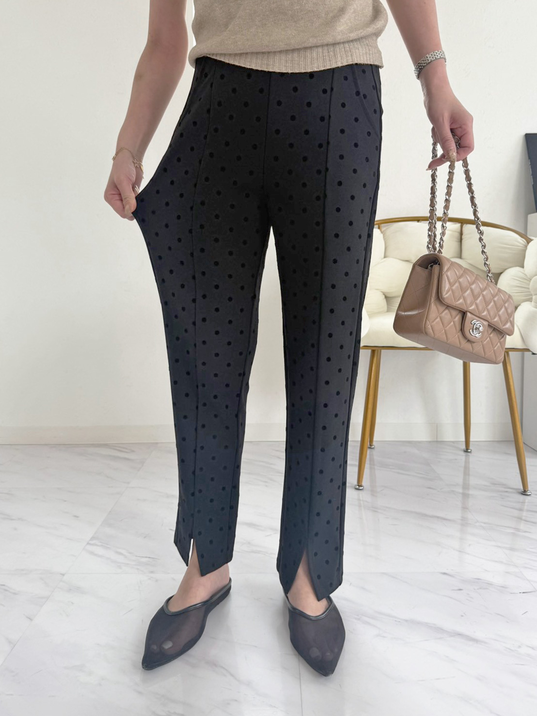 ＼3日間限定PRICE!!今だけ4,495円!!／8/3まで!!【DOT 美脚見せ -5キロパンツ】(aj063) ☆ノベルティ対象商品☆