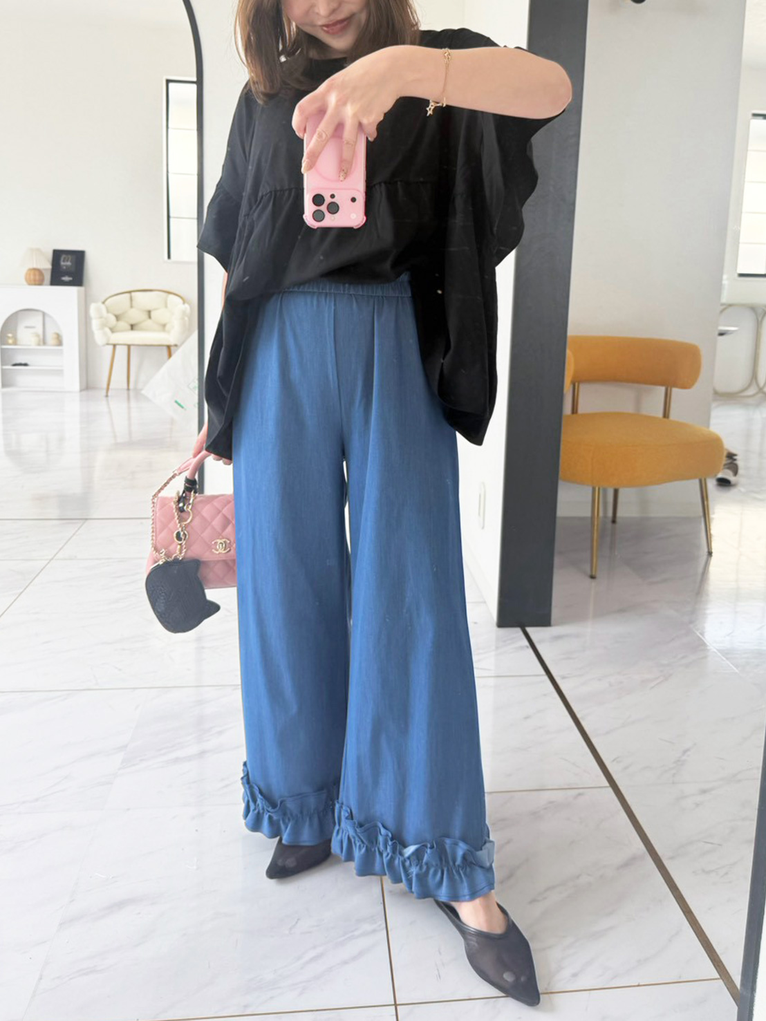 ＼3日間限定PRICE!!今だけ1,980円!!／8/3まで!!【ビッグシルエット フリルTee (sd21062)】 ☆ノベルティ対象商品☆