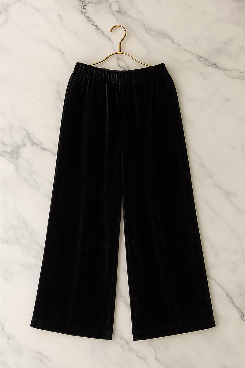 ベロアリラックスワイドパンツ(ma8-2508)