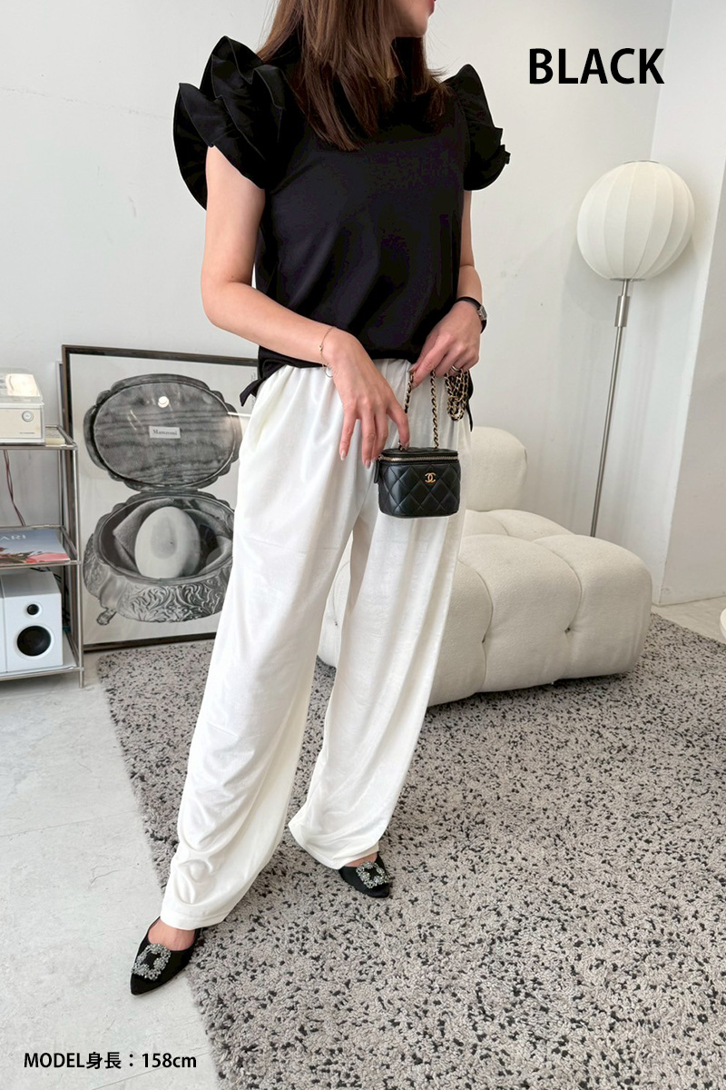 肩プチフリルTシャツ(ma3-2507)