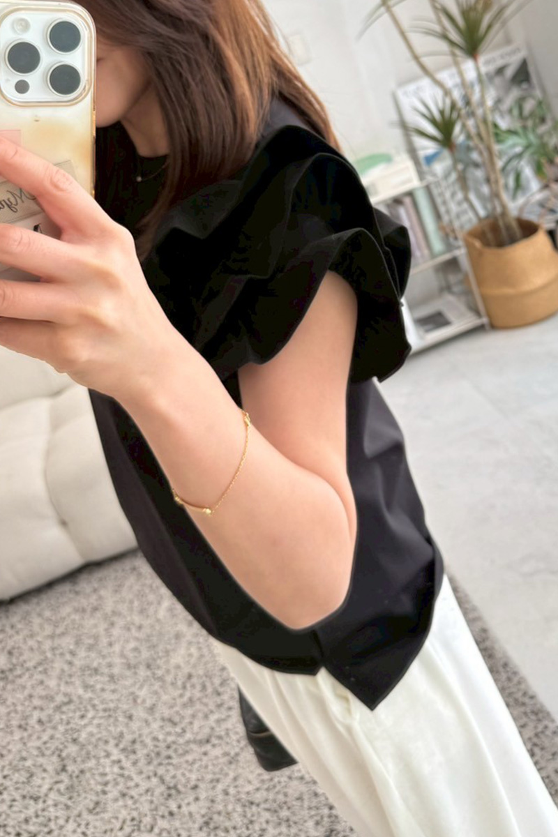 肩プチフリルTシャツ(ma3-2507)