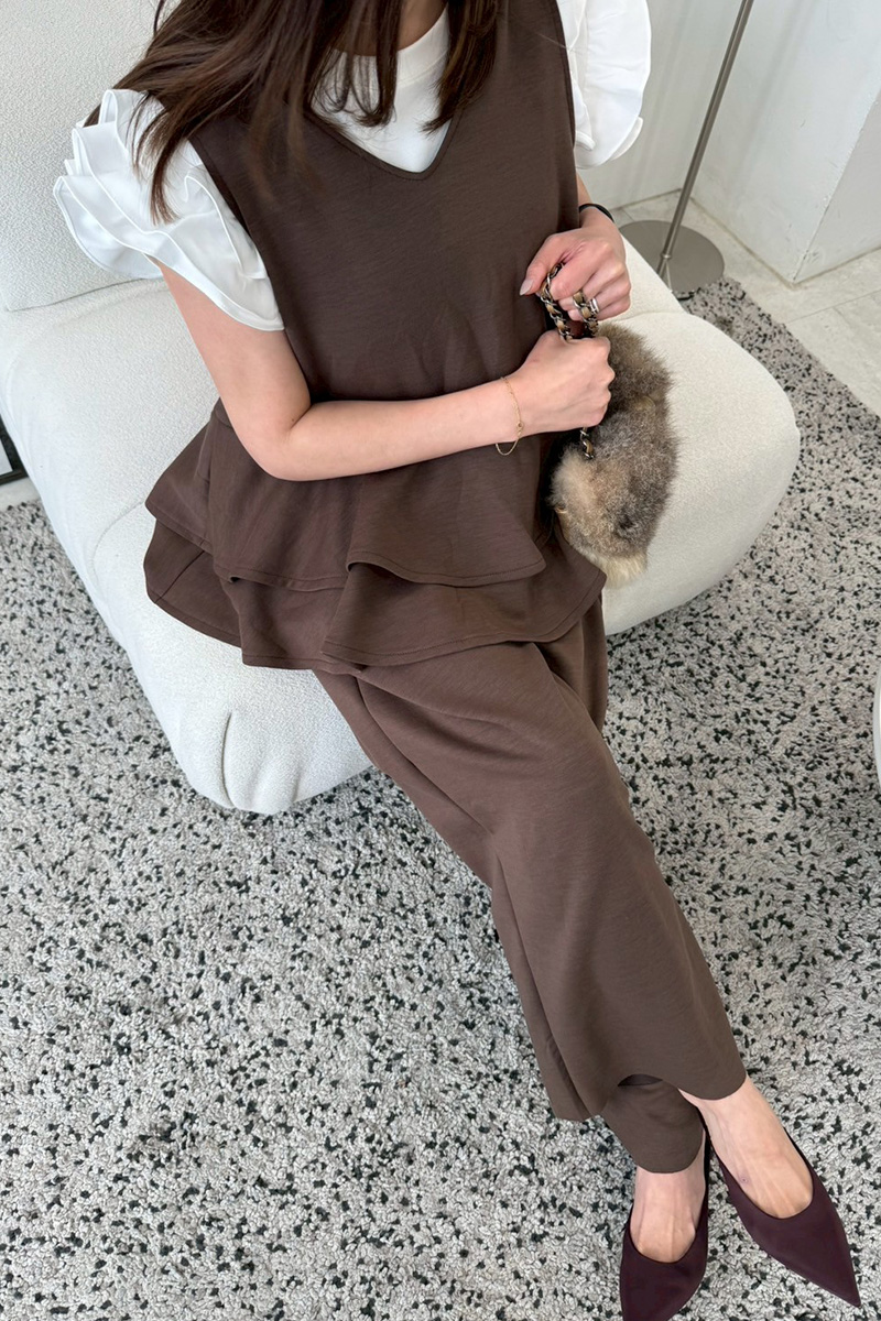 肩プチフリルTシャツ(ma3-2507)