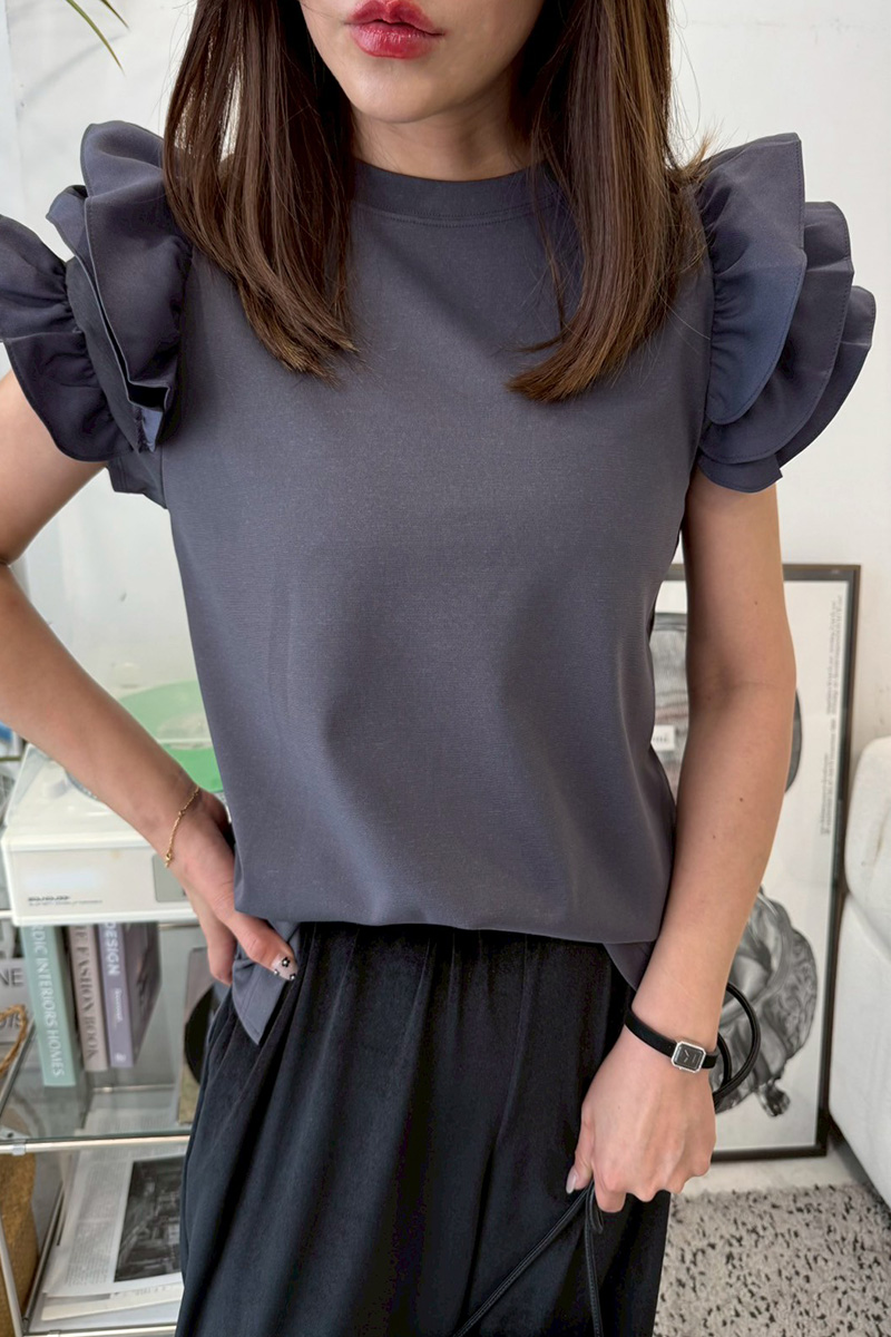 肩プチフリルTシャツ(ma3-2507)