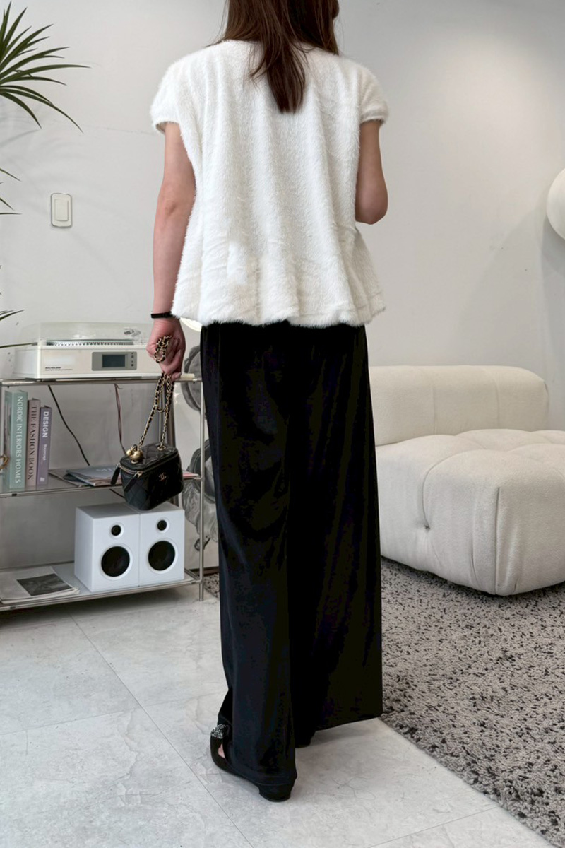 ECOファー裾バルーンTOPS(ma10-2508)