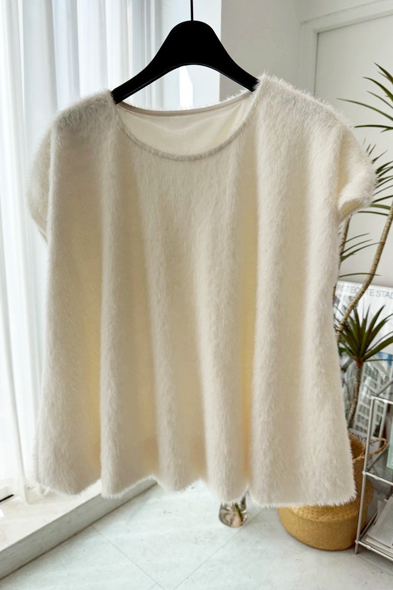 ECOファー裾バルーンTOPS(ma10-2508)