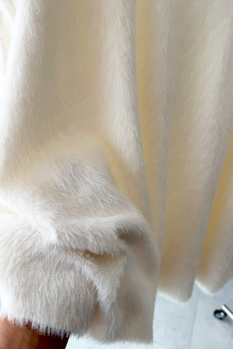 ECOファー裾バルーンTOPS(ma10-2508)