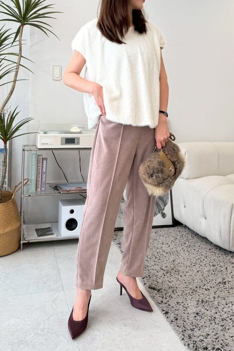 ECOファー裾バルーンTOPS(ma10-2508)