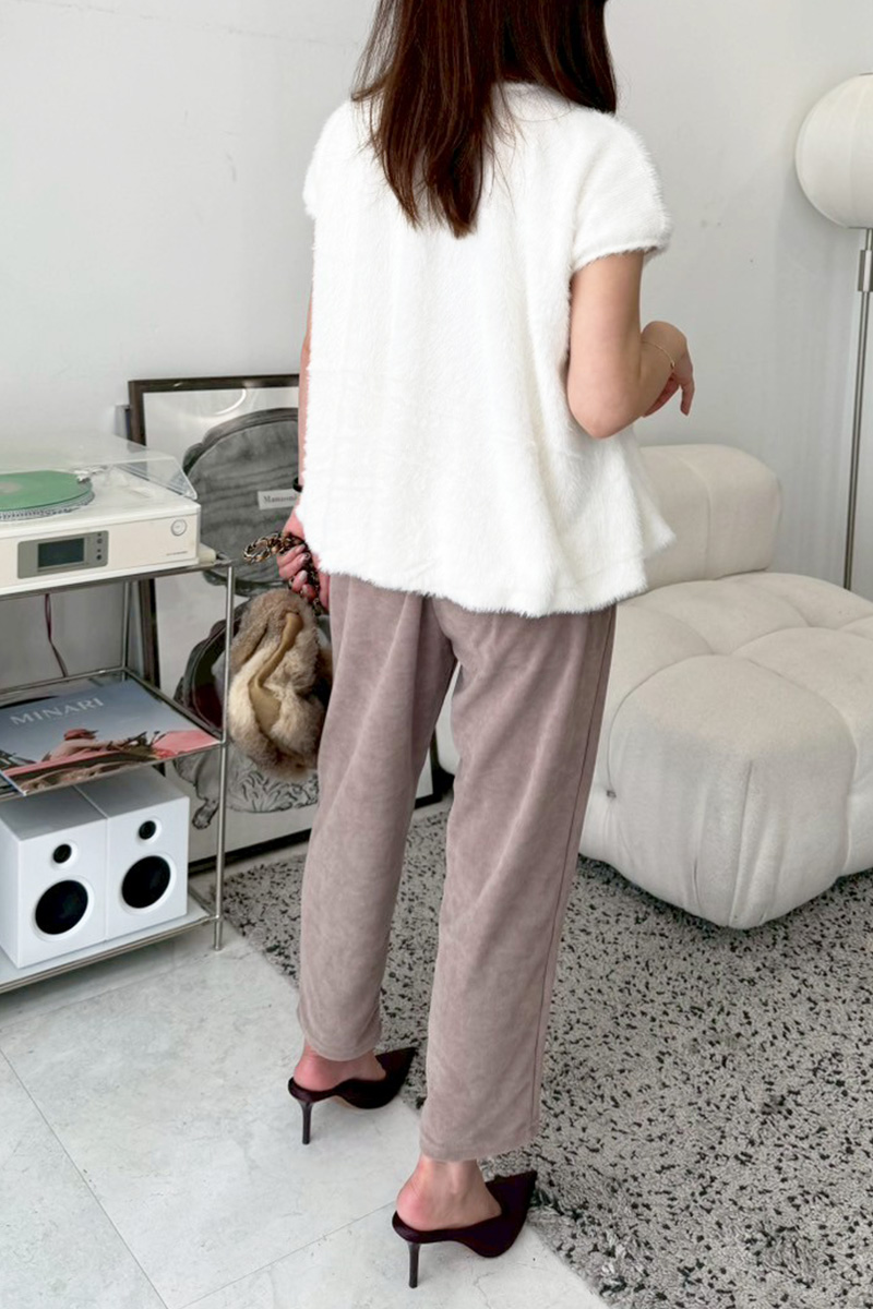 ECOファー裾バルーンTOPS(ma10-2508)