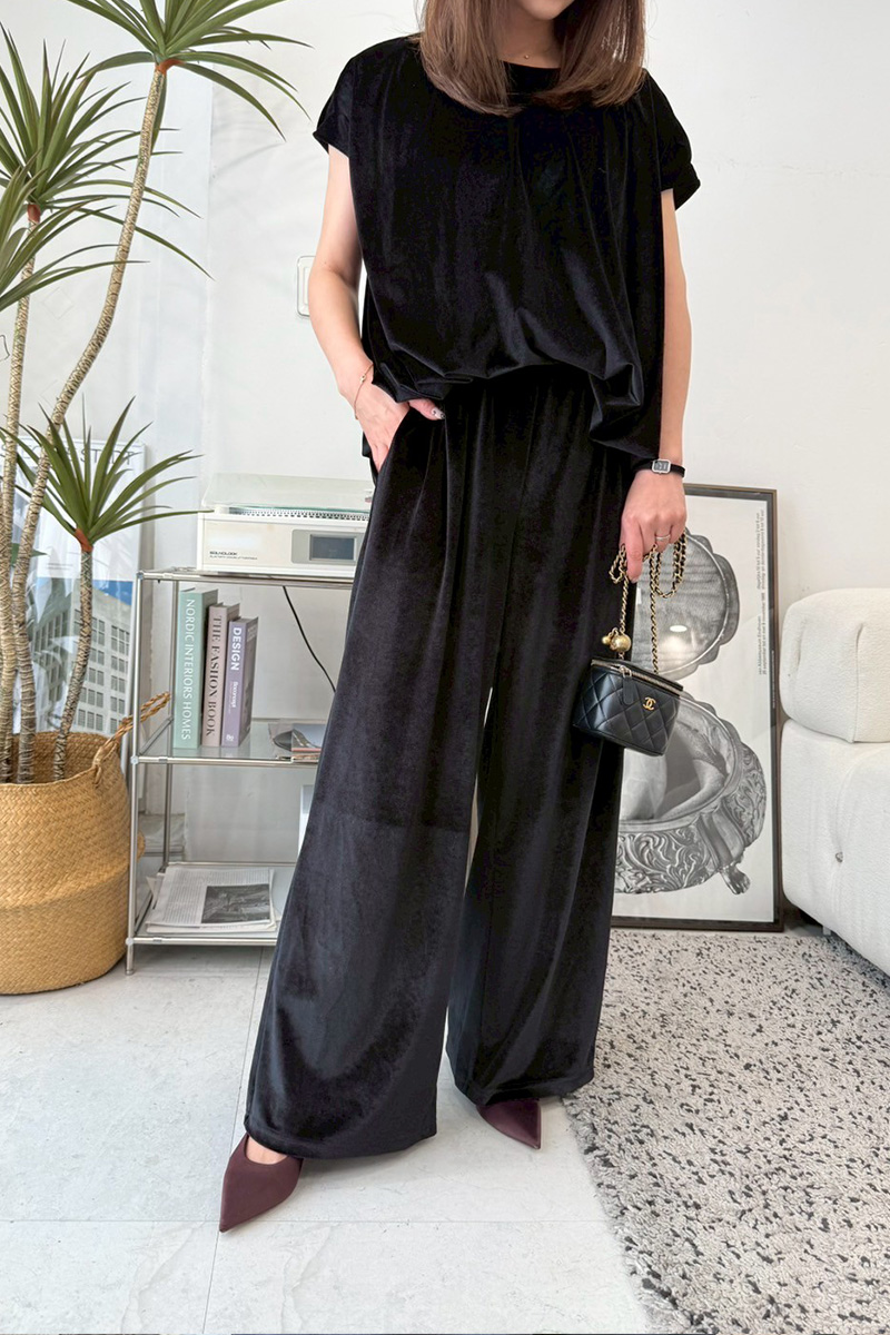 ベロア裾バルーンTOPS(ma9-2508)