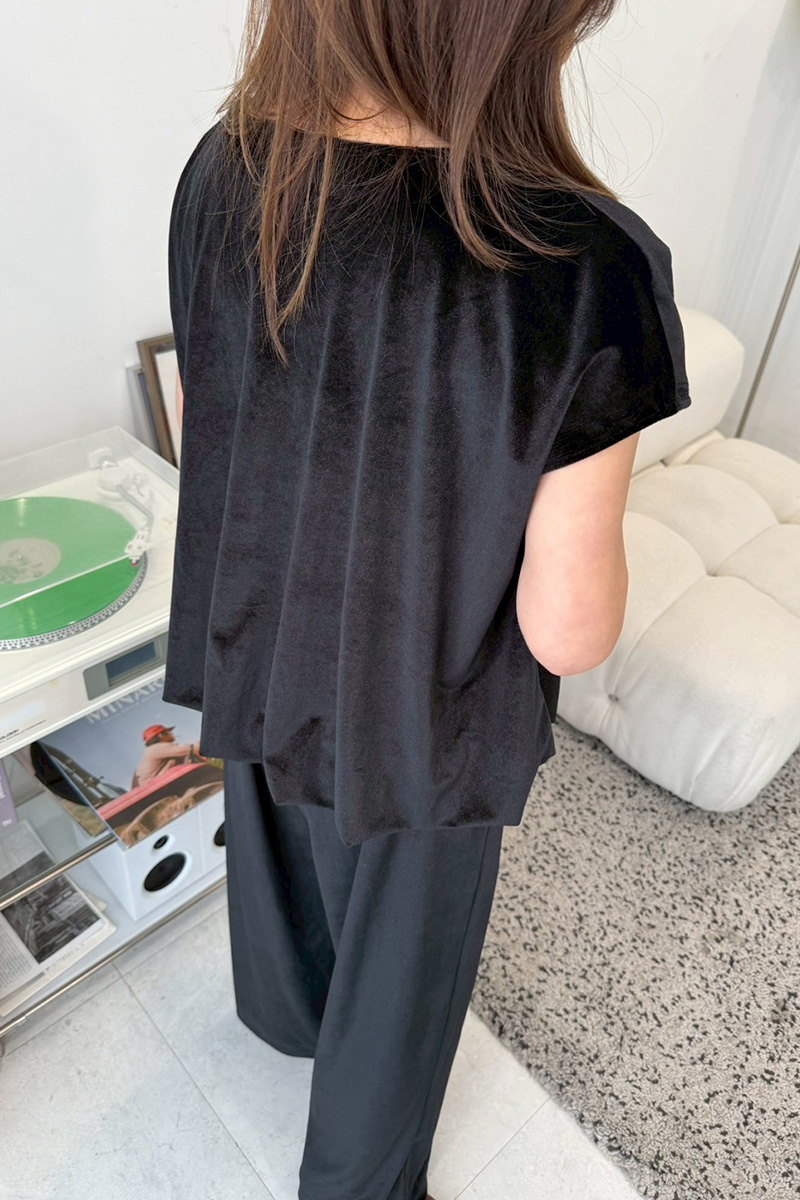 ベロア裾バルーンTOPS(ma9-2508)