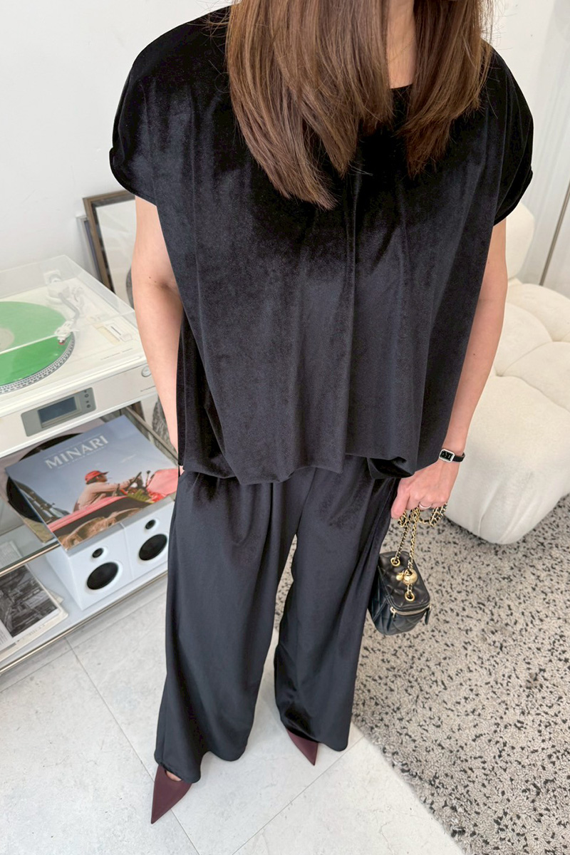 ベロア裾バルーンTOPS(ma9-2508)