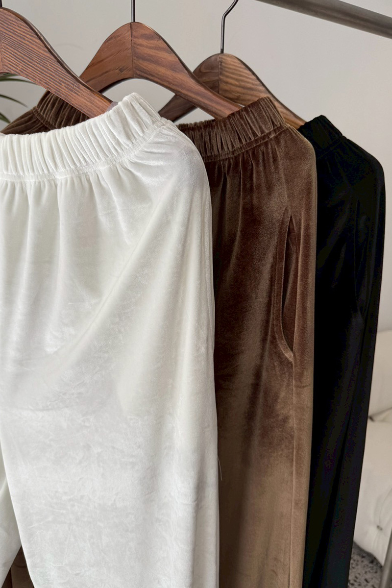 ベロアリラックスワイドパンツ(ma8-2508)