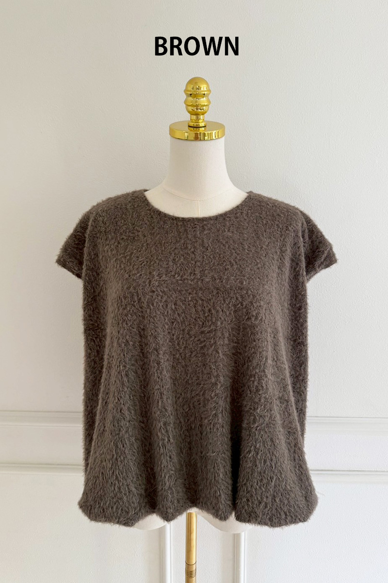 ECOファー裾バルーンTOPS(ma10-2508)