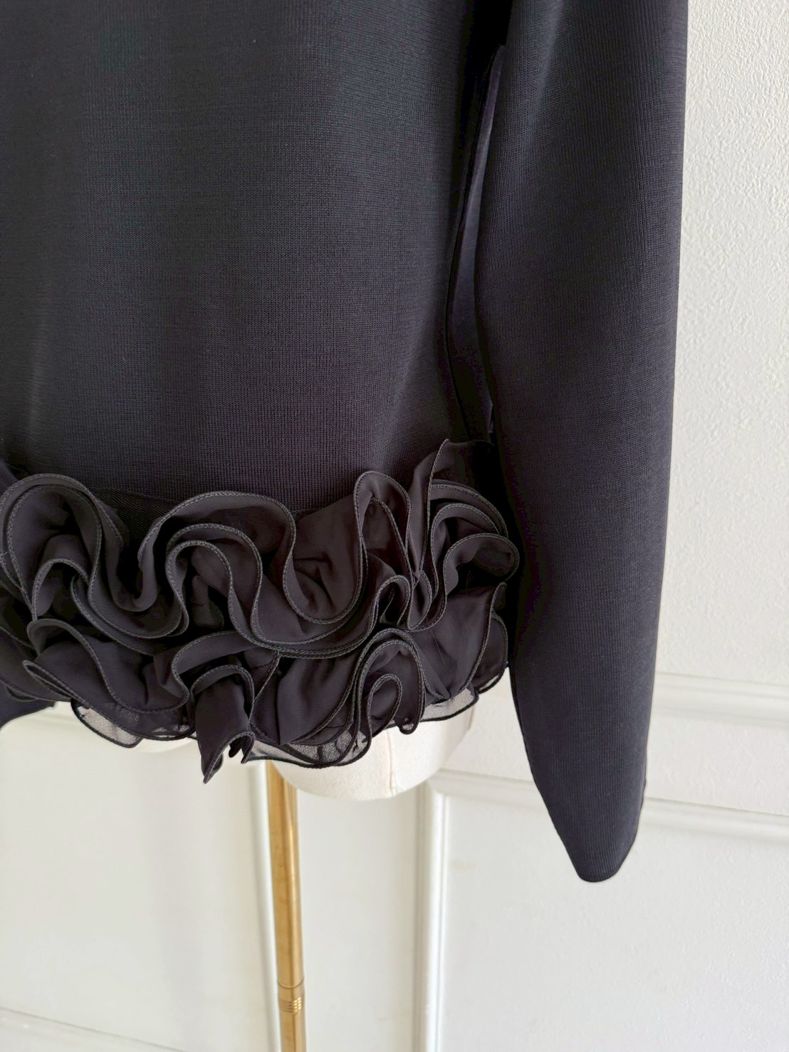 裾フリルニットカーディガン(aj014)