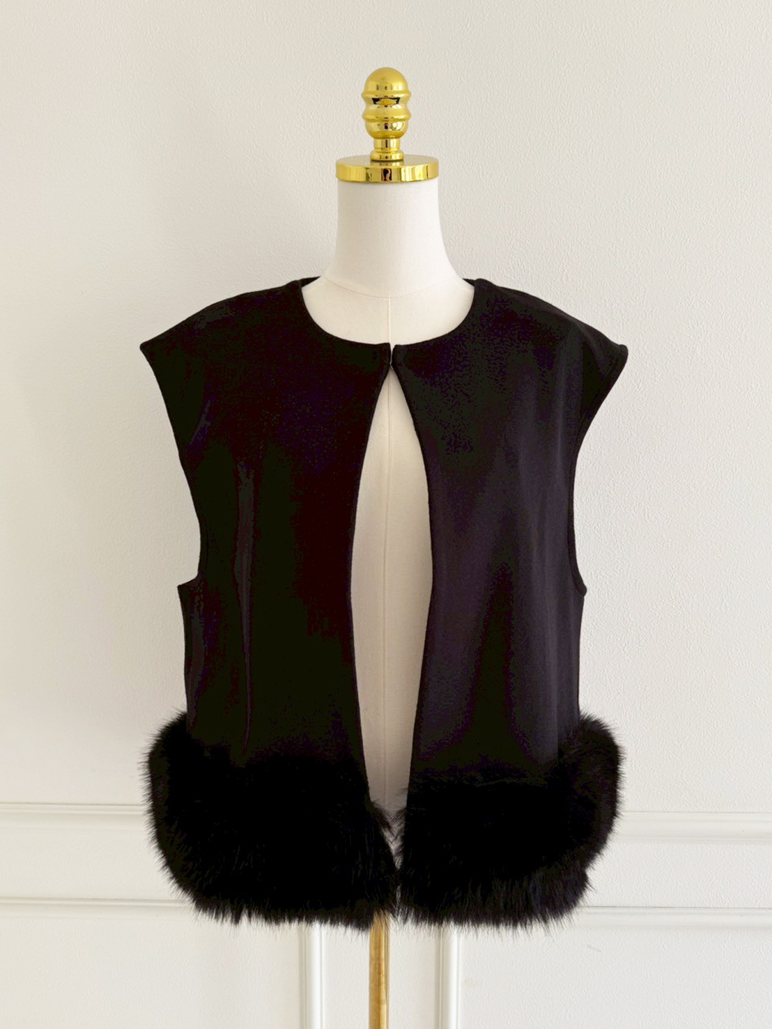 SUSOファー切替ジレ(aj013)