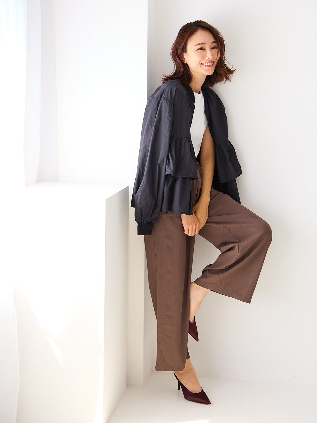 UVカット 接触冷感 軽量フリルジャケット(aj002)