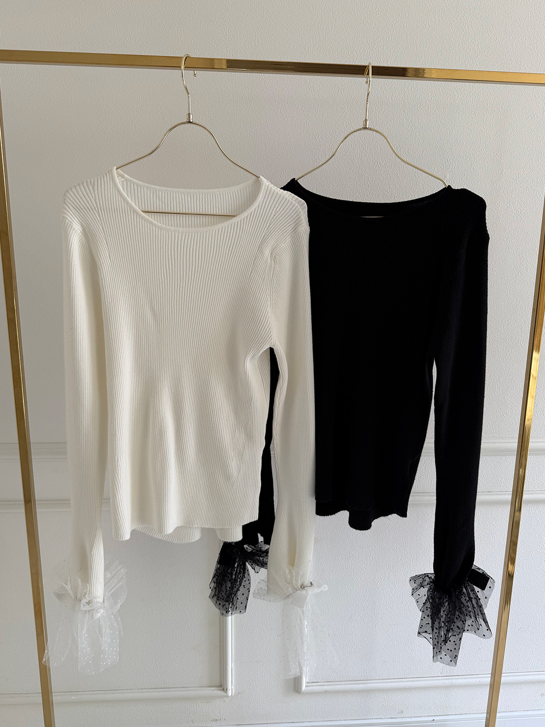 2wayフレアスリーブ リブニット(SP88218)