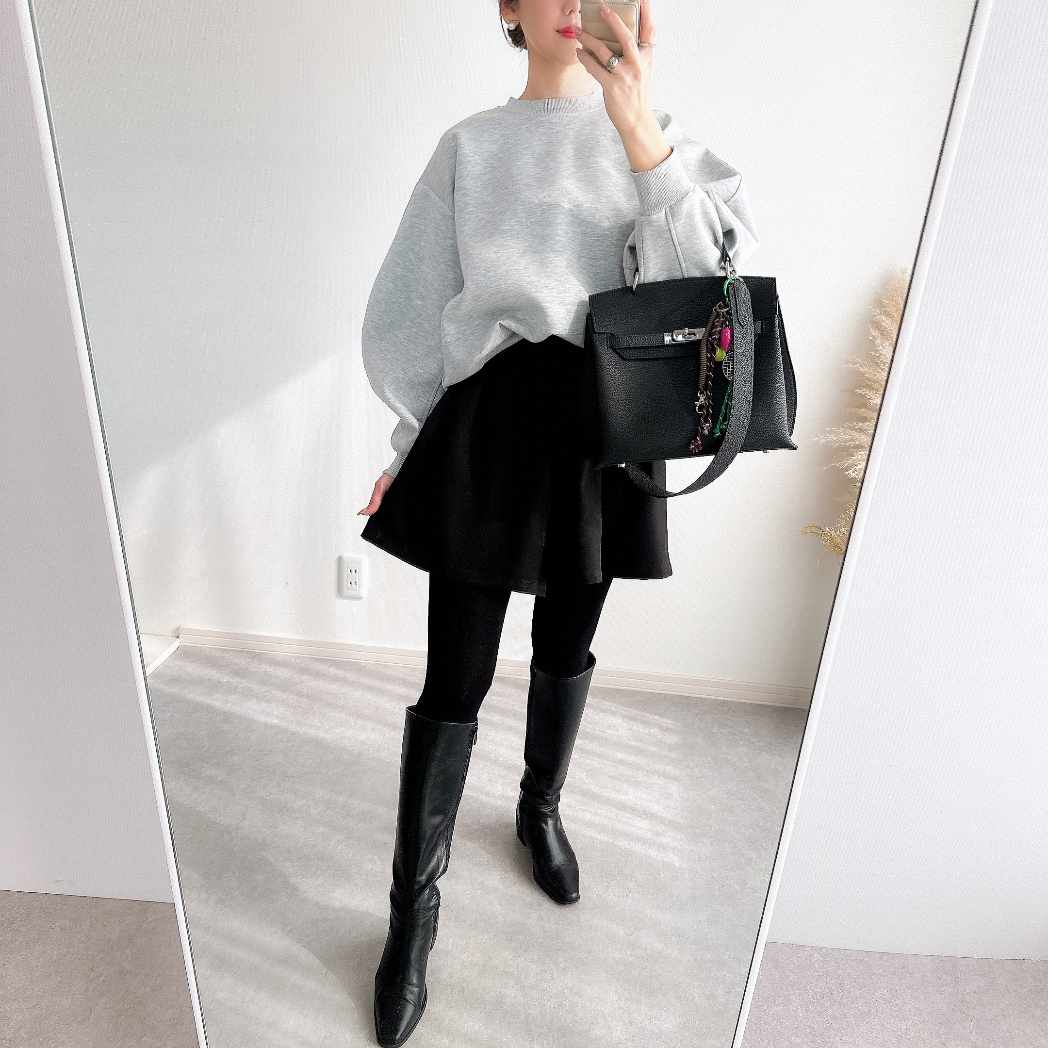 @m_i_mm_a×Myuコラボ【カーブスリーブプルオーバー(kbm599シンプル)】メール便OK