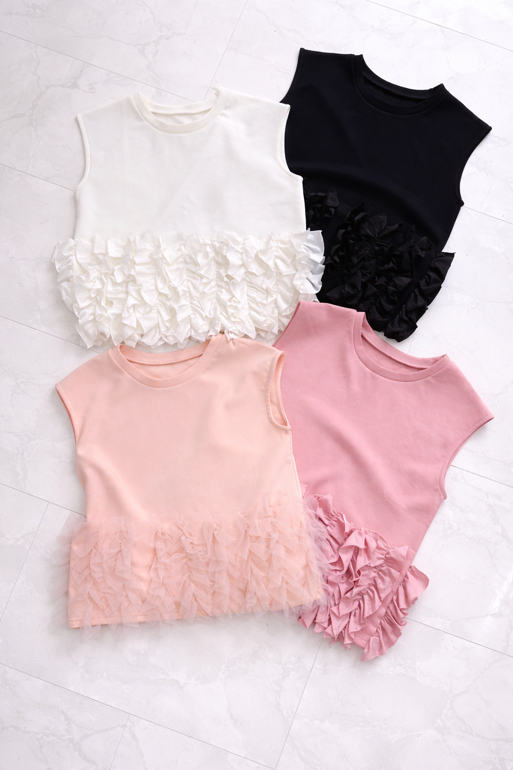 (No.3) 裾FOLWER Tee/フレンチ
