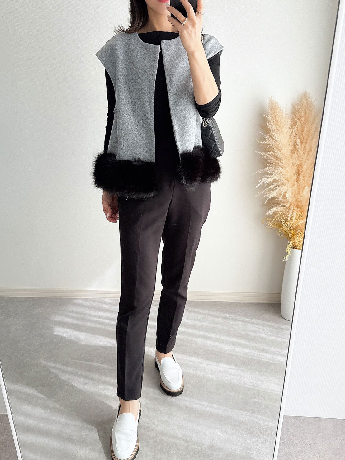 SUSOファー切替ジレ(aj013)TH