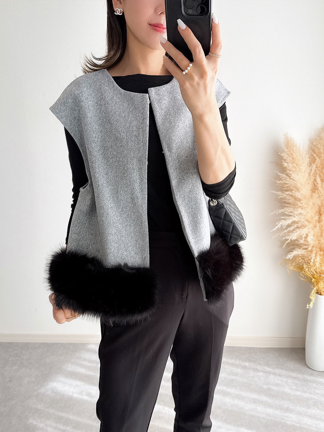 SUSOファー切替ジレ(aj013)TH