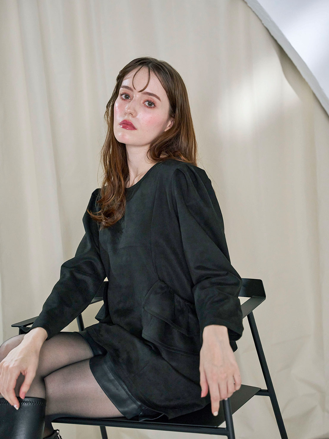 BIG FRILL Pocket One-piece/ミニ丈(ka003)