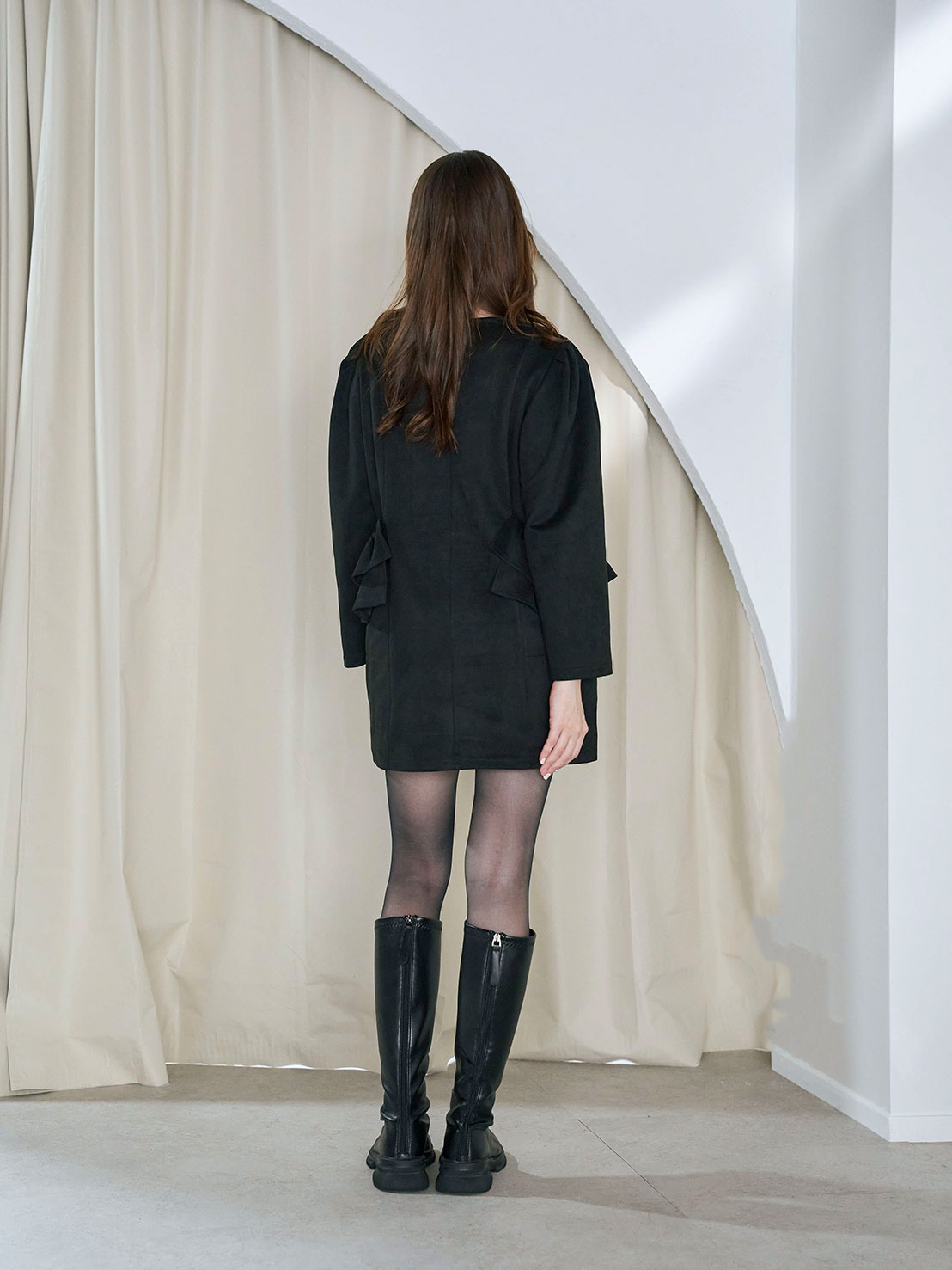 BIG FRILL Pocket One-piece/ミニ丈(ka003)