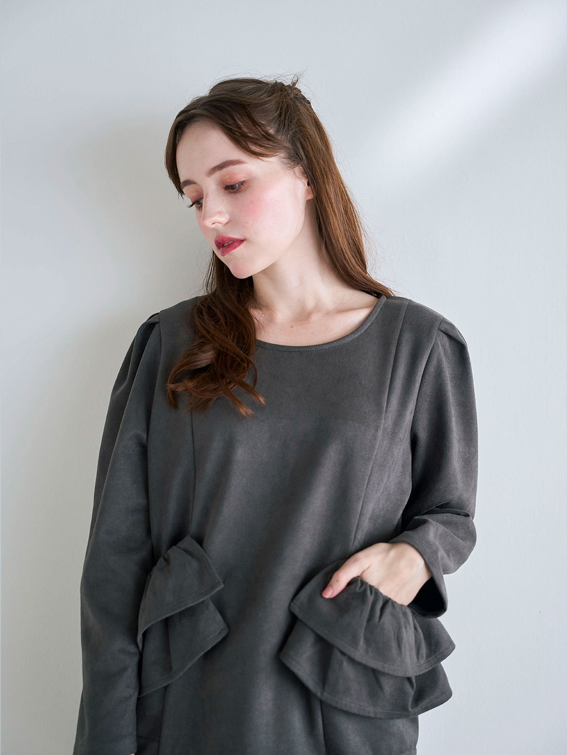 BIG FRILL Pocket One-piece/ミニ丈(ka003)