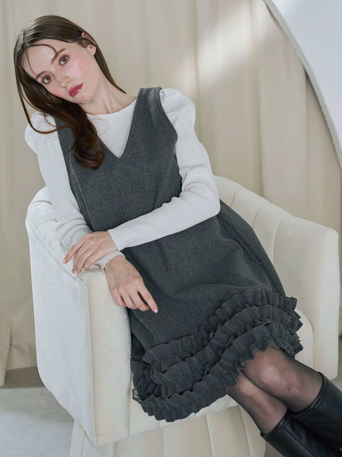 HOIP オーバージャンパースカート(ma19-2509)