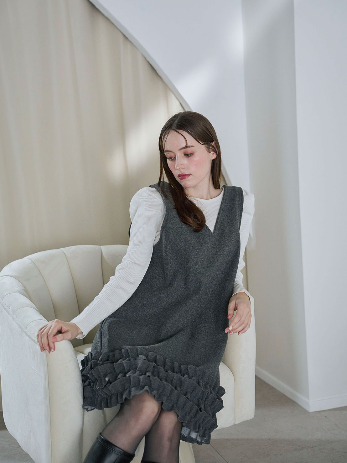 HOIP オーバージャンパースカート(ma19-2509)