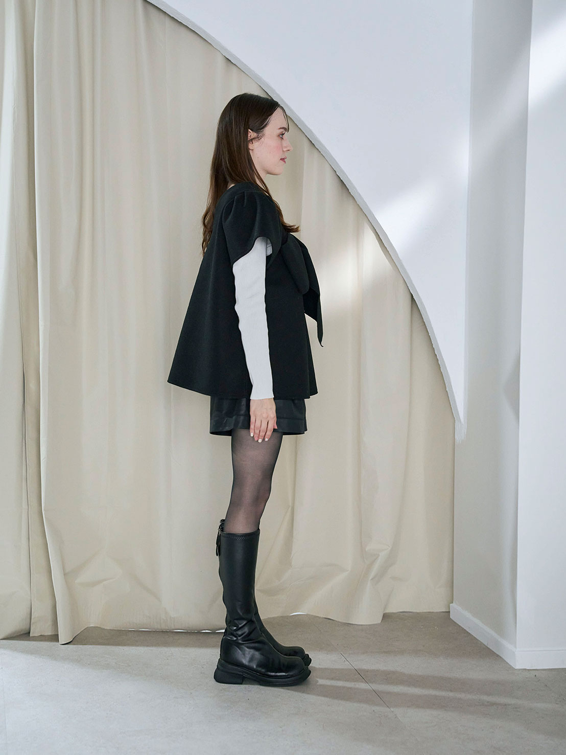 BIG RIBBON パフジレTOPS(ma17-2508)