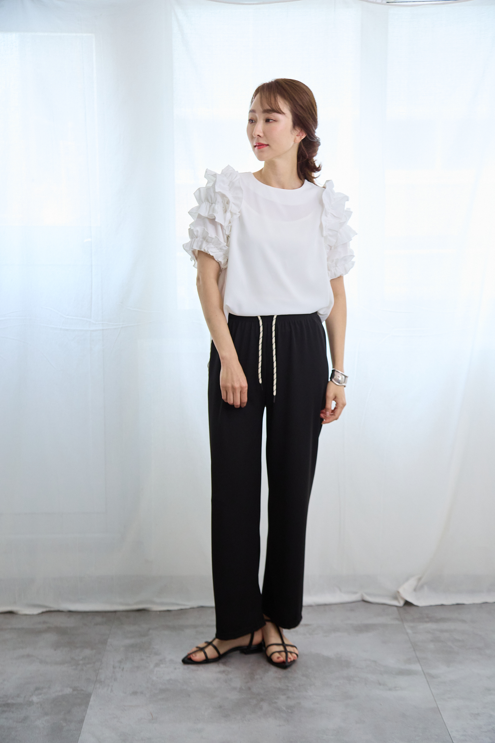 ブレイドロープさらっとセミワイドパンツ